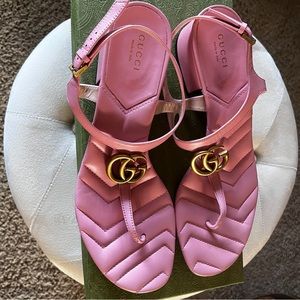 Gucci Pastel Pink Thong Sandals